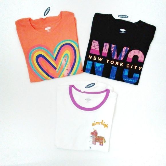 NWT Old Navy Graphic Crew-Neck Tee for Girls - Picture 5 of 8